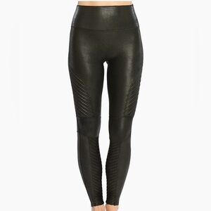 Black Faux SPANX Leather Leggings